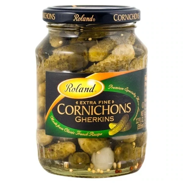 ROLAND TINY CORNICHONS JARS 12X24OZ