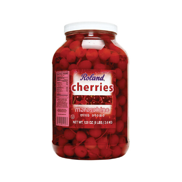 ROLAND MARASCHINO CHERRIES W/ STEMS 4X1GAL