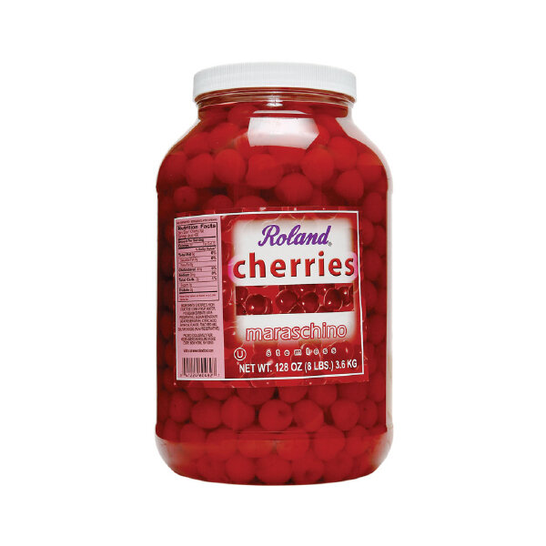 ROLAND MARASCHINO CHERRIES PLAIN 4X1GAL