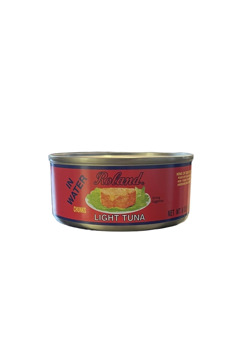 ROLAND LIGHT TUNA CHUNKS IN WATER 48X6OZ