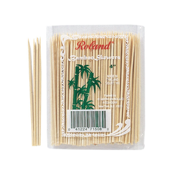 ROLAND 4&quot; BAMBOO SKEWERS 16X100CT
