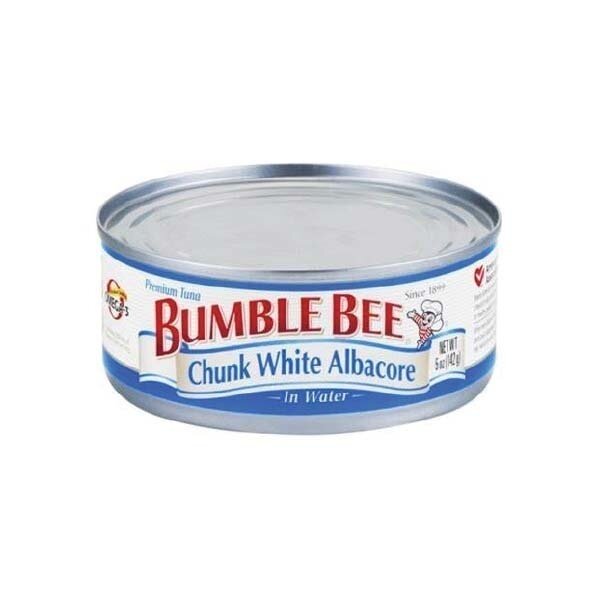 BUMBLE BEE WHITE TUNA CHUNK IN WATER 24X5OZ