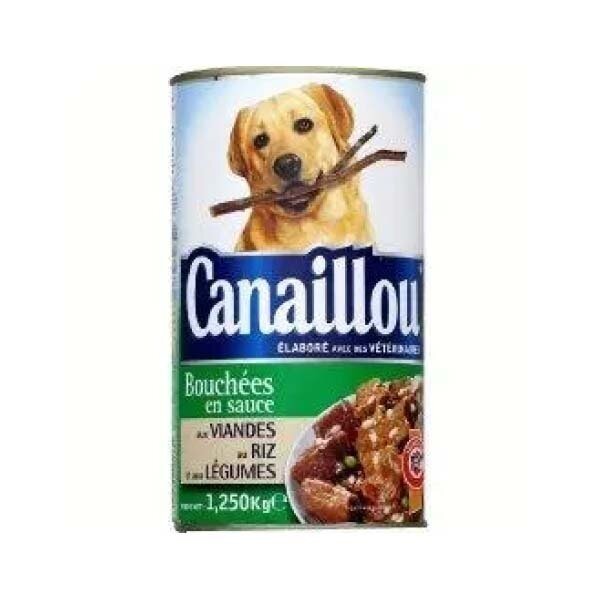 CANAILLOU BOUCHES EN SAUCE VIAN/PAT/LEG POUR CHIEN 12X1200G