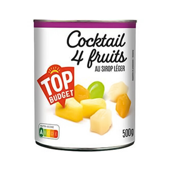 TOP BUDGET COCKTAIL 4 FRUITS 12X500G (023038)