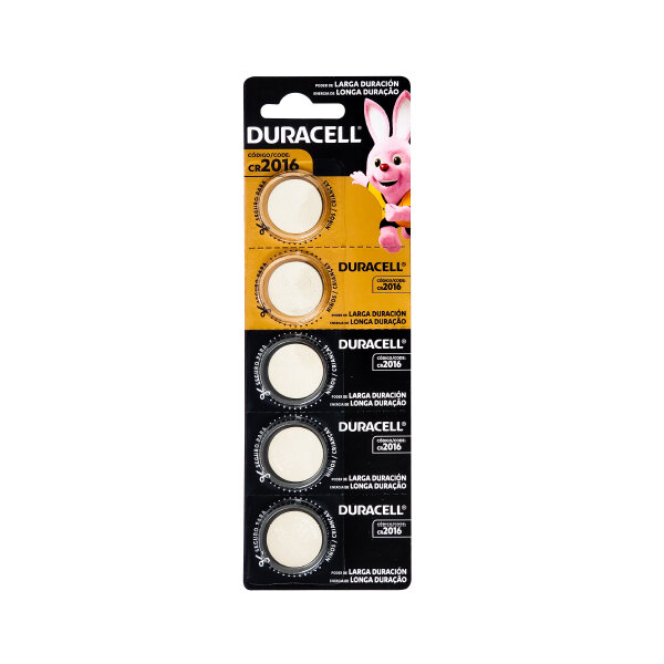 DURACELL 3V CR2016B LITHIUM BATTERY 4X5CT