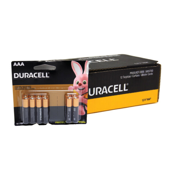 D-DURACELL 1.5V AAA-12 BATTERY 12X12CT