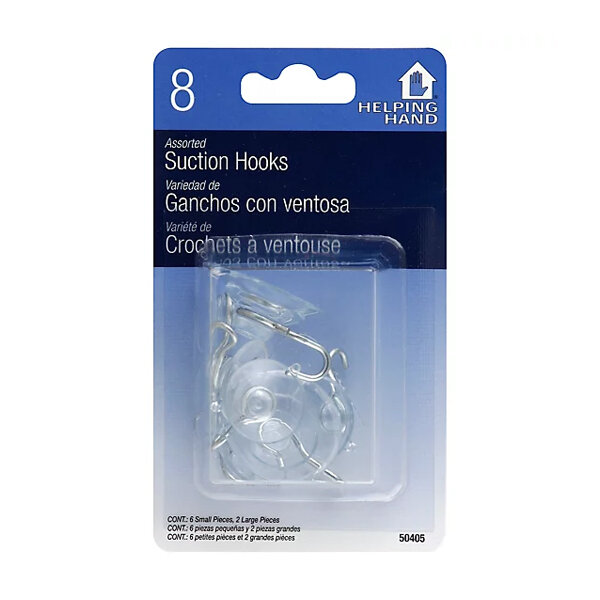 HELPING HAND SUCTION CUP HOOKS 3X1CT