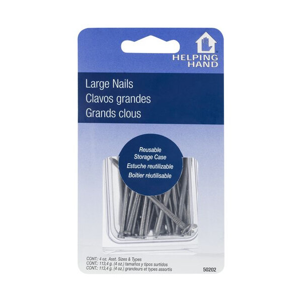 HELPING HAND ASSORTED LARGE NAILS 3X1CT