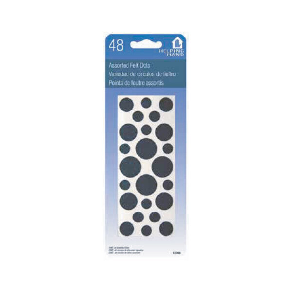 HELPING HAND ASSORTED FELT DOTS 3X1CT