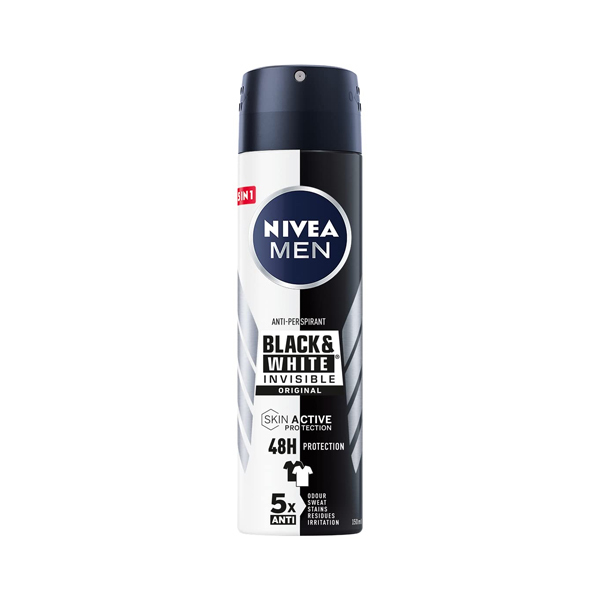 NIVEA MEN SPRAY BLACK & WHITE INVISIBLE ORIGINAL 12X150ML