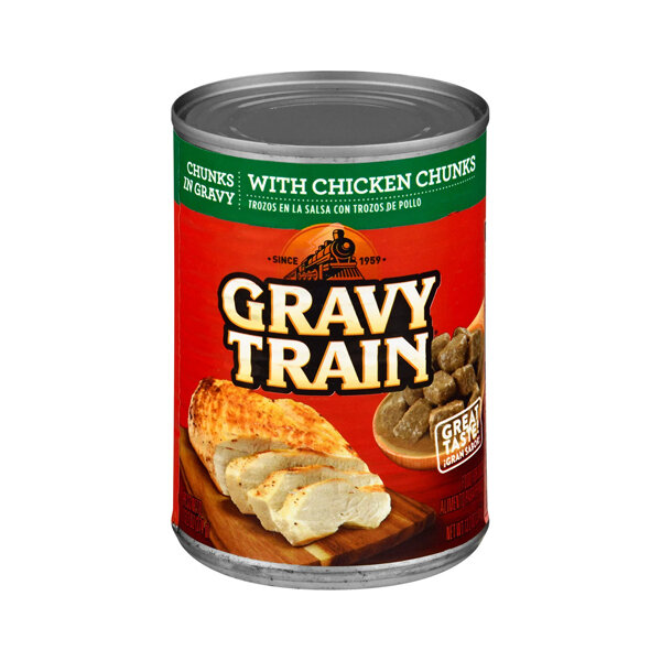 GRAVY TRAIN CHUNKS IN GRAVY W/ CHICKEN CHUNKS 12X13.2OZ