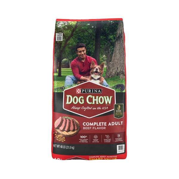 PURINA DOG CHOW COMPLETE ADULT W/ BEEF 48#