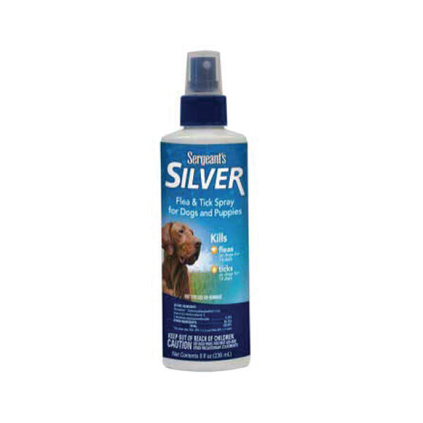 SERGEANT&#39;S SILVER F&amp;T SPRAY FOR DOG&amp;CAT 4X8OZ