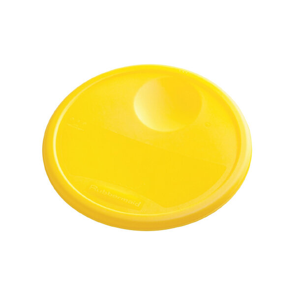 RUBBERMAID YELLOW ROUND LID 12QT 6CT