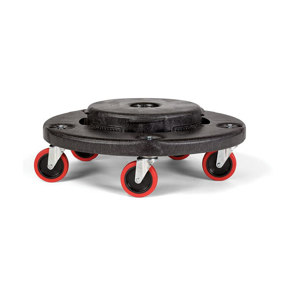 RUBBERMAID BRUTE QUIET DOLLY BLACK 2CT