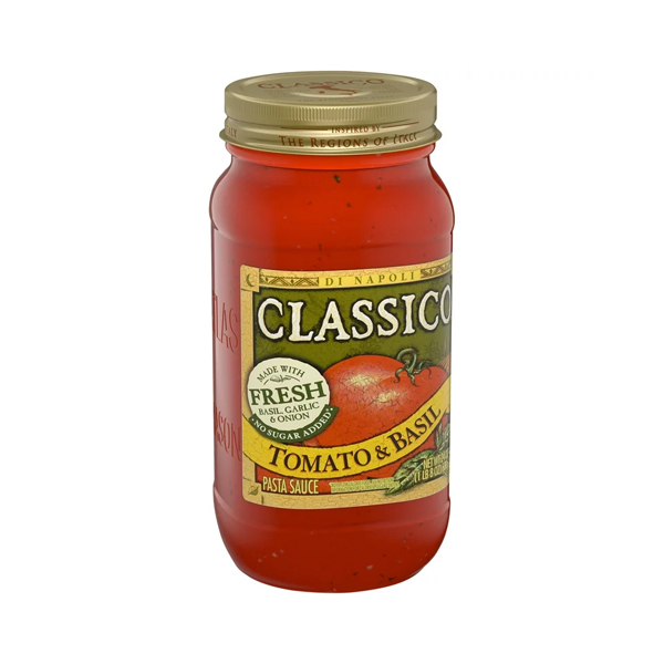 CLASSICO PASTA SAUCE TOMATO & BASIL 12X24OZ