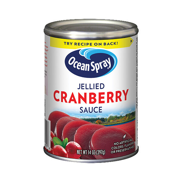 OCEAN SPRAY JELLIED CRANBERRY SAUCE 24X14OZ