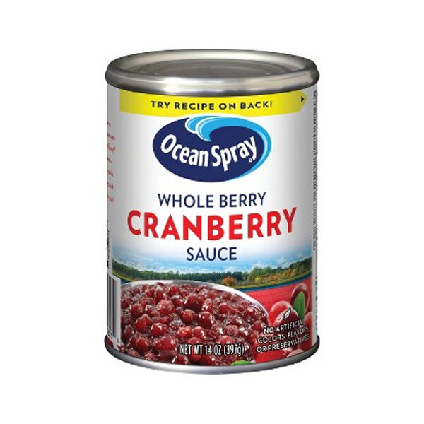 OCEAN SPRAY WHOLE BERRY CRANBERRY SAUCE 24X14OZ