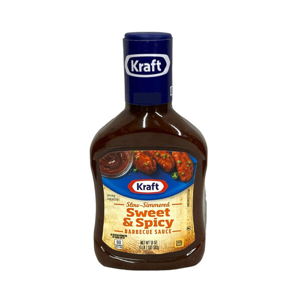 KRAFT SWEET &amp; SPICY BBQ SAUCE 12X18OZ