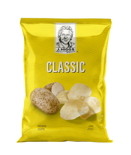 J HIGGS CLASSIC POTATO CHIPS 12X8OZ