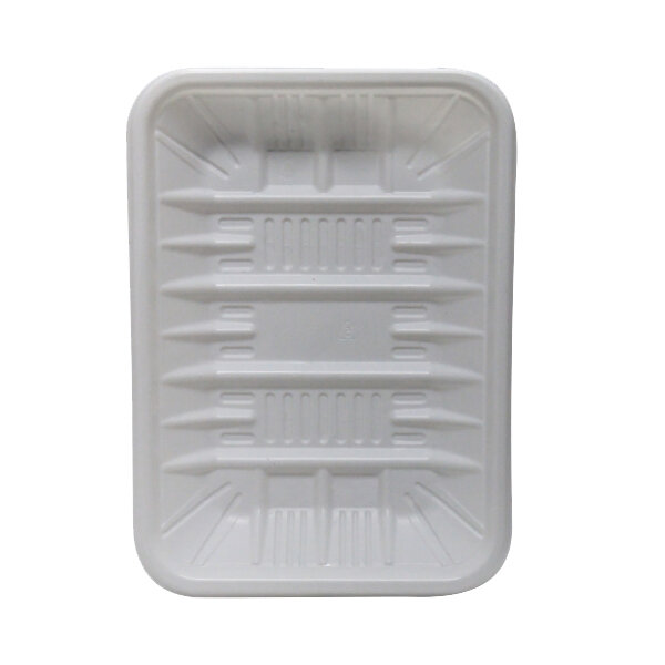 PLASTIC FOOD TRAY WHITE 256*140*22MM 2000&#39;s