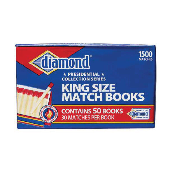 DIAMOND KING SIZE BOOK MATCHES 24X50CT