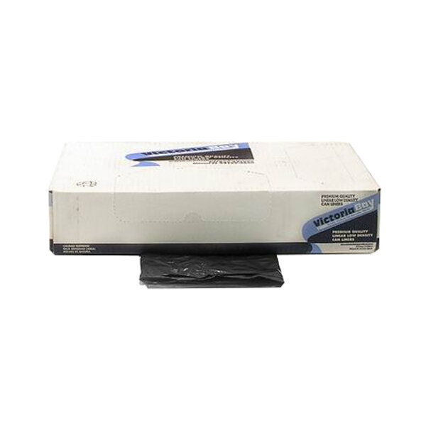 VIC. BAY CAN LINER HD 33GAL BLACK 10X25CT (R3340K16)