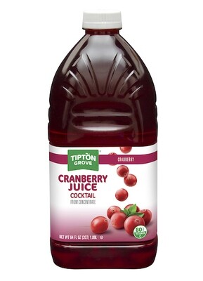 TIPTON GROVE CRANBERRY JUICE COCKTAIL 6X64OZ