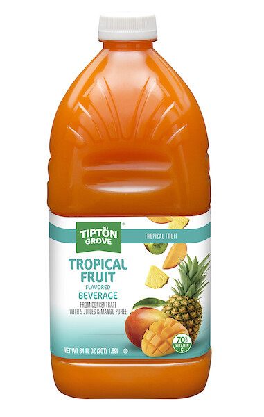 TIPTON GROVE TROPICAL FRUIT SPLASH JUICE 6X64OZ