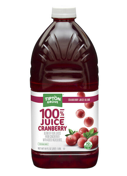 TIPTON 100% CRANBERRY JUICE 6X64OZ