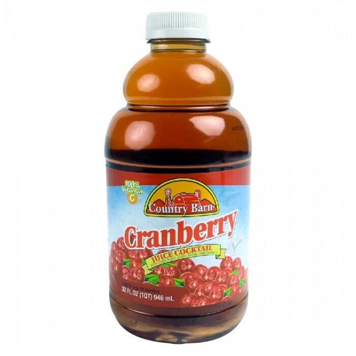 COUNTRY BARN CRANBERRY JUICE 12X32OZ