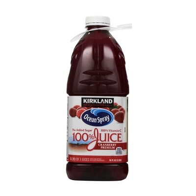 KIRKLAND CRANBERRY 100% JUICE 6X96OZ
