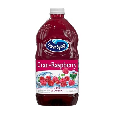 OCEAN SPRAY CRANBERRY &amp; RASPBERRY JUICE 8X64OZ