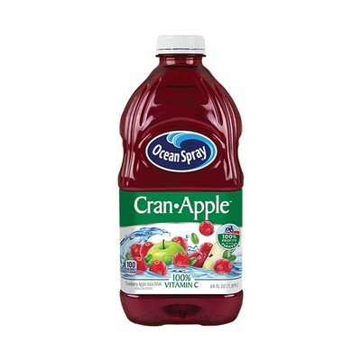 OCEAN SPRAY CRANBERRY &amp; APPLE JUICE 8X64OZ