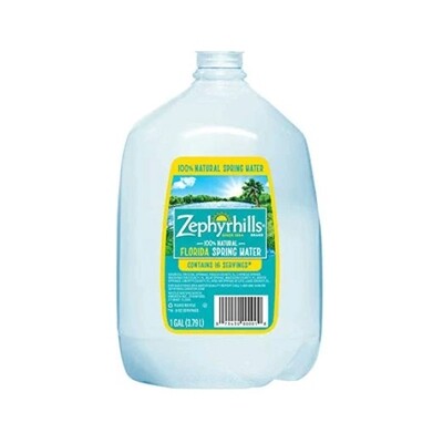ZEPHYRHILLS NATURAL SPRING WATER 6X1GAL