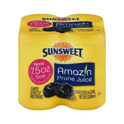 SUNSWEET PRUNE JUICE 6X4X7.5OZ