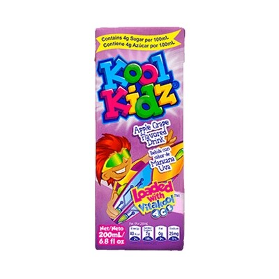 KOOL KIDZ APPLE GRAPE 24X200ML