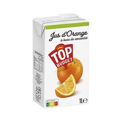 TOP BUDGET JUS ORANGE CONCENTRE 6X1L
