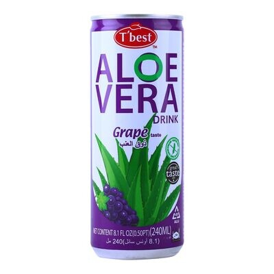 T&#39;BEST ALOE VERA GRAPE DRINK 30X240ML