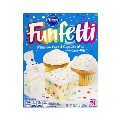 PILLSBURY FUNFETTI CAKE MIX 12X15.2OZ