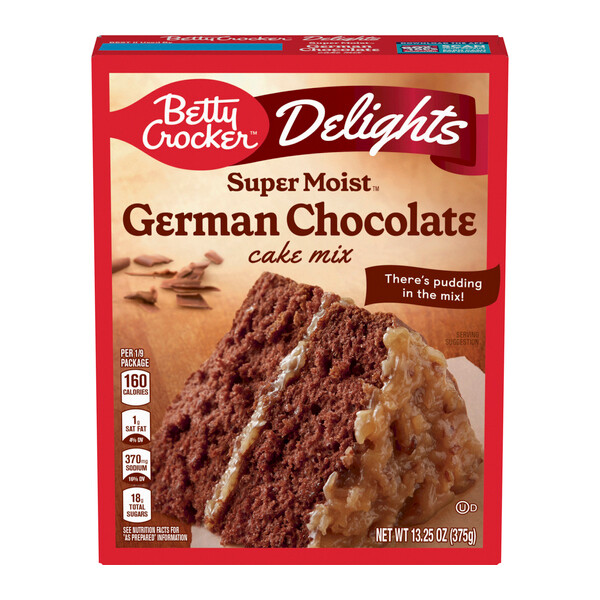 BETTY-CROCKER FAVORITES SUPER MOIST GERMAN CHOCOLATE CAKE MIX 12X13.25OZ