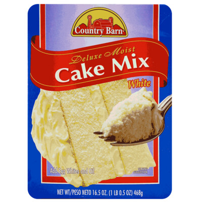 COUNTRY BARN WHITE CAKE MIX 12X15.25OZ