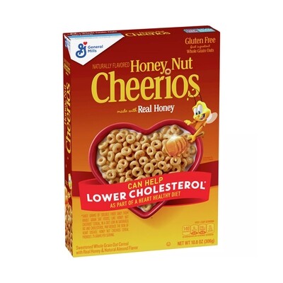 G-MILLS HONEY NUT CHERRIOS CEREAL 12X10.8OZ