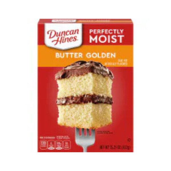 DUNCAN HINES BUTTER GOLDEN CAKE MIX 12X15.25OZ