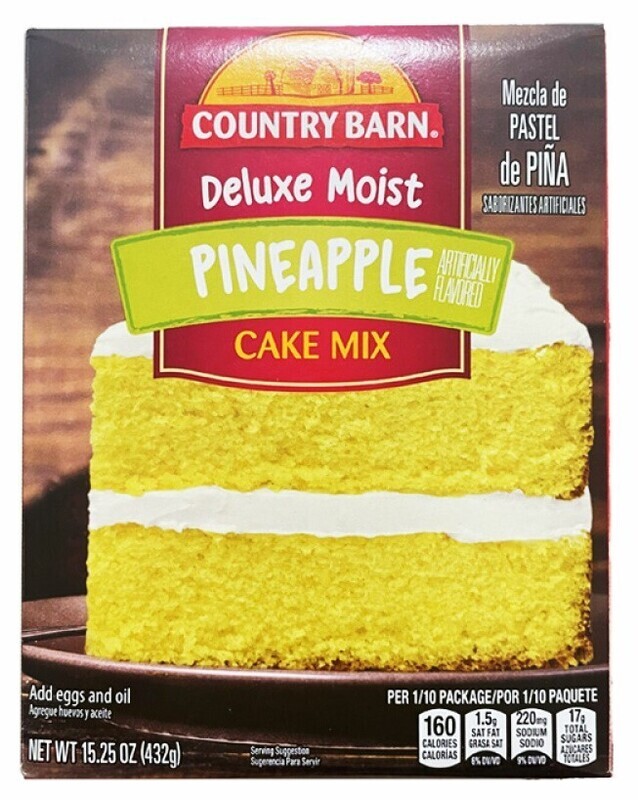 COUNTRY BARN PINEAPPLE CAKE MIX 12X15.25OZ