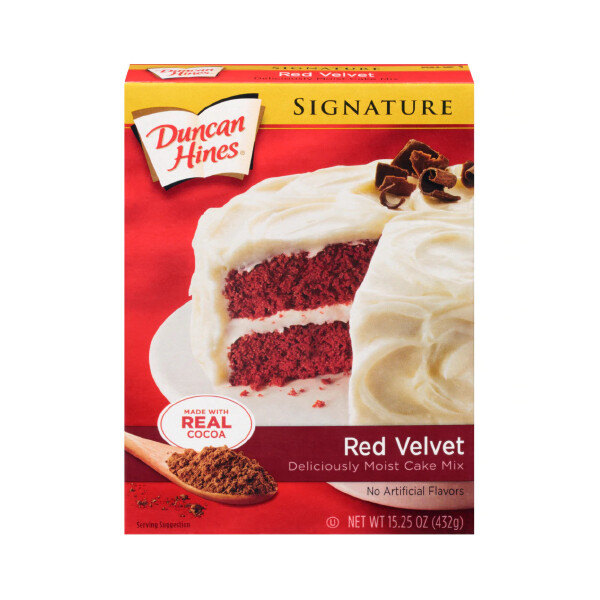 DUNCAN HINES RED VELVET CAKE MIX 12X15.25OZ