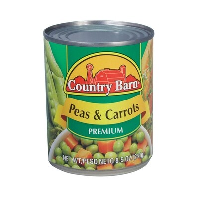 COUNTRY BARN PEAS N CARROTS 24X8.5OZ
