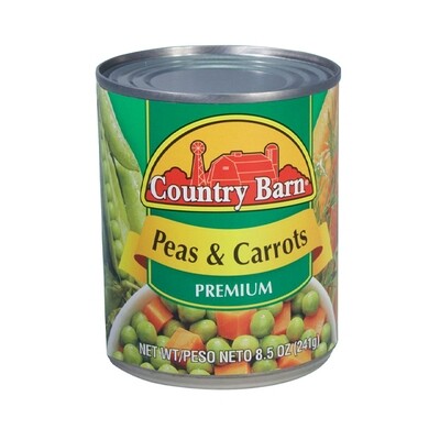 COUNTRY BARN PEAS N CARROTS 24X15OZ
