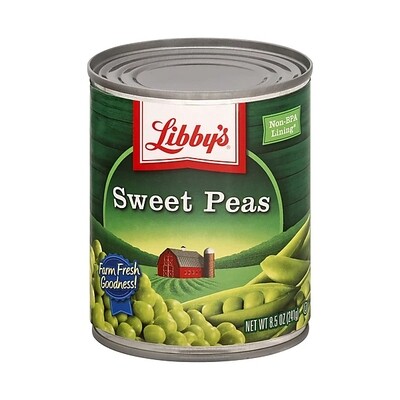 LIBBY&#39;S SWEET PEAS 12X8OZ
