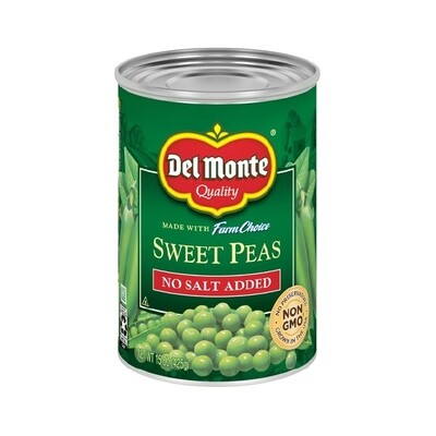 D-M SWEET PEAS NO SALT 12X15OZ